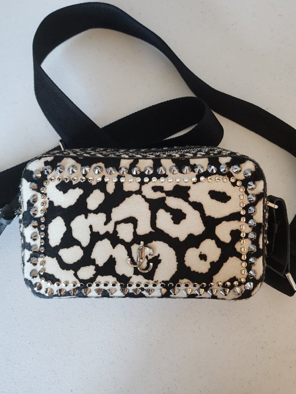 Jimmy Choo Studded Camera Bag "EUC" - Picture 1 of 16